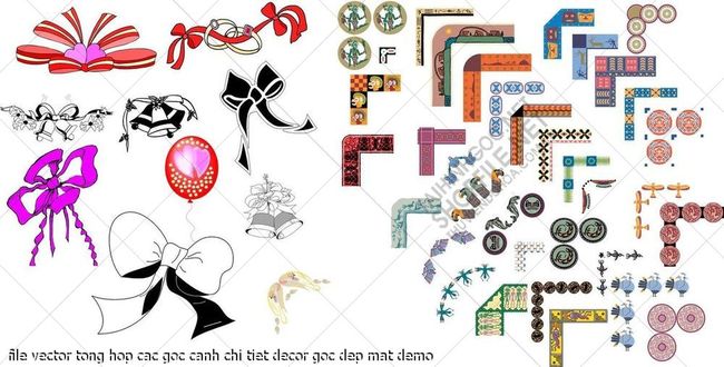 file vector tong hop cac goc canh chi tiet decor goc dep mat 